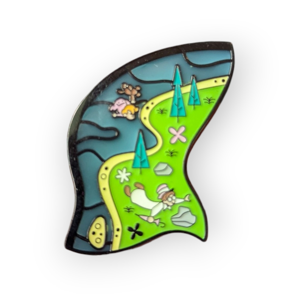 Loungefly Disney Peter Pan Map Puzzle Enamel Pin John And Michael